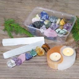 Selenite and Mixed Roughs Holistic Crystal Set | Himalayan Salt Factory