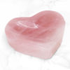 0.21kg Rose Quartz Heart Bowl 1 0.21kg Rose Quartz Heart Bowl | Himalayan Salt Factory