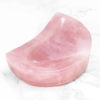 0.2kg Rose Quartz Moon Bowl | Himalayan Salt Factory