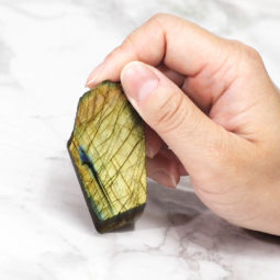 0.5kg Labradorite Rough Sliced Parcel | Himalayan Salt Factory