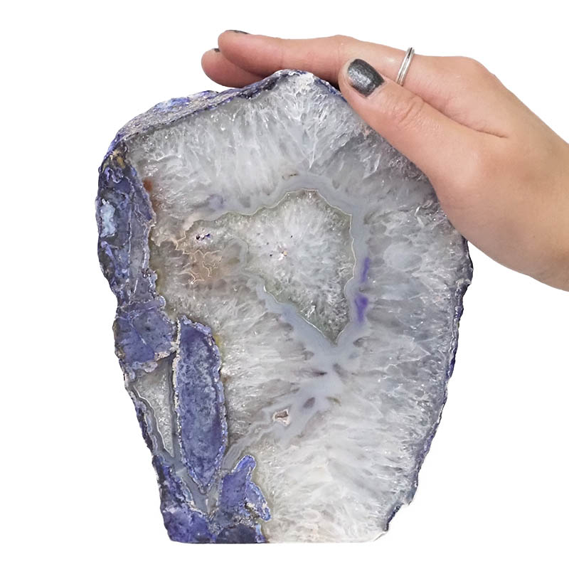 2.26kg Purple Agate Crystal Lamp N499 5 Agate Crystal Lamp N499 | Himalayan Salt Factory