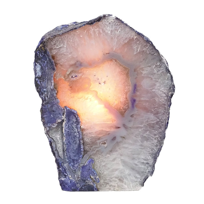 2.26kg Purple Agate Crystal Lamp N499 4 Agate Crystal Lamp N499 | Himalayan Salt Factory