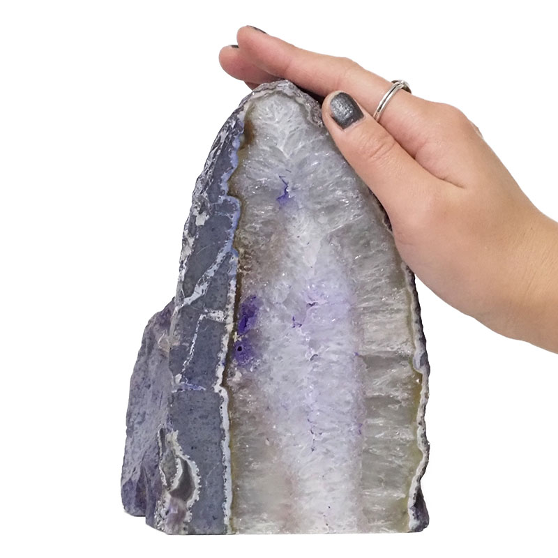 2.30kg Purple Agate Crystal Lamp N501 5 Agate Crystal Lamp N501 | Himalayan Salt Factory