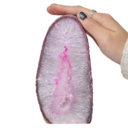 1.10kg Pink Agate Crystal Lamp N515 7 Agate Crystal Lamp N515 | Himalayan Salt Factory