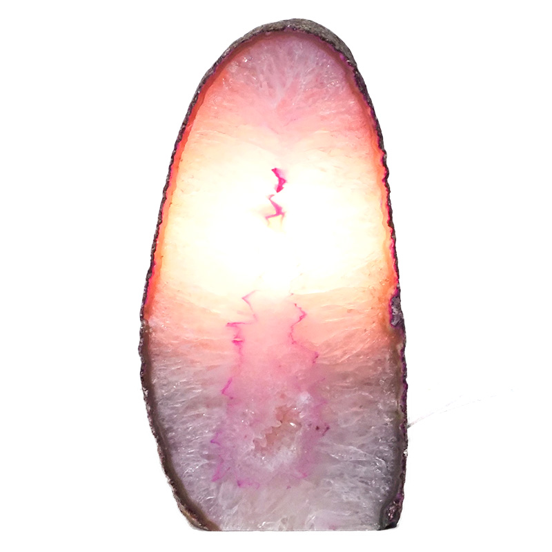 1.10kg Pink Agate Crystal Lamp N515 4 Agate Crystal Lamp N515 | Himalayan Salt Factory