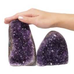 1.92kg Amethyst Polished Crystal Geode Specimen Set 2 Pieces DN147 5 Amethyst Polished Crystal Geode Specimen Set 2 Pieces DN147 | Himalayan Salt Factory