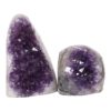 2.22kg Amethyst Polished Crystal Geode Specimen Set 2 Pieces DN154 2 Amethyst Polished Crystal Geode Specimen Set 2 Pieces DN154 | Himalayan Salt Factory