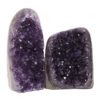 Amethyst Polished Crystal Geode Specimen Set 2 Pieces DN158 | Himalayan Salt Factory