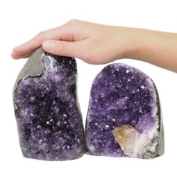 2.63kg Amethyst Polished Crystal Geode Specimen Set 2 Pieces DN171 5 Amethyst Polished Crystal Geode Specimen Set 2 Pieces DN171 | Himalayan salt factory