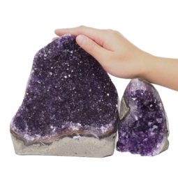 3.24kg Amethyst Polished Crystal Geode Specimen Set 2 Pieces DN178 5 Amethyst Polished Crystal Geode Specimen Set 2 Pieces DN178 | Himalayan salt factory