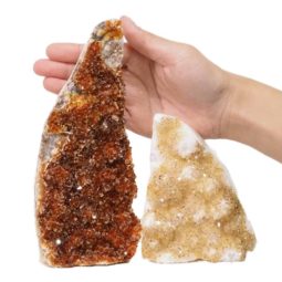 1.85kg Citrine Polished Crystal Geode Specimen Set 2 Pieces DN192 5 Citrine Polished Crystal Geode Specimen Set 2 Pieces DN192 | Himalayan Salt Factory
