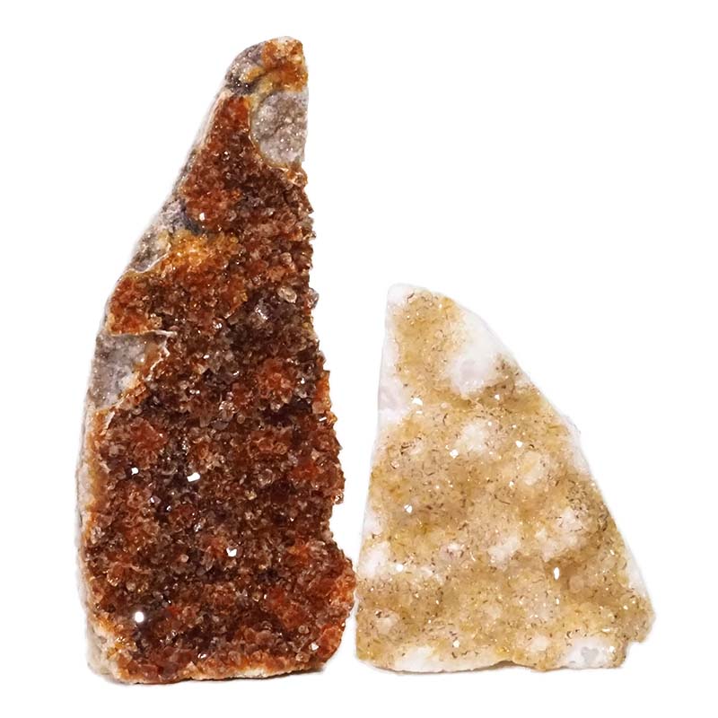 1.85kg Citrine Polished Crystal Geode Specimen Set 2 Pieces DN192 3 Citrine Polished Crystal Geode Specimen Set 2 Pieces DN192 | Himalayan Salt Factory