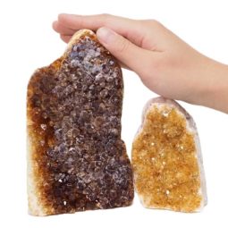 1.94kg Citrine Polished Crystal Geode Specimen Set 2 Pieces DN194 5 Citrine Polished Crystal Geode Specimen Set 2 Pieces DN194 | Himalayan Salt Factory