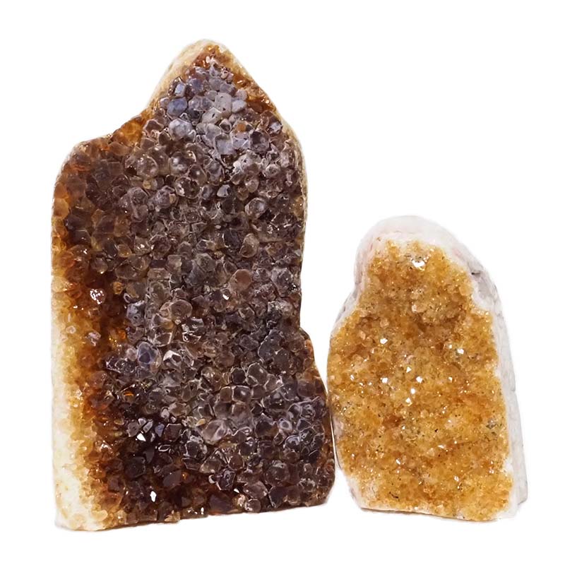 1.94kg Citrine Polished Crystal Geode Specimen Set 2 Pieces DN194 3 Citrine Polished Crystal Geode Specimen Set 2 Pieces DN194 | Himalayan Salt Factory