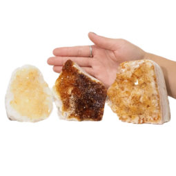 1.90kg Citrine Polished Crystal Geode Specimen Set 3 Pieces DN216 5 Citrine Polished Crystal Geode Specimen Set 3 Pieces DN216 | Himalayan salt factory