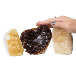 1.75kg Citrine Polished Crystal Geode Specimen Set 3 Pieces DN222 5 Citrine Polished Crystal Geode Specimen Set 3 Pieces DN222 | Himalayan Salt Factory