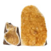 2.04kg Citrine Crystal Geode Specimen Set 2 Pieces DN237 2 Citrine Polished Crystal Geode Specimen Set 3 Pieces DN237 | Himalayan Salt Factory