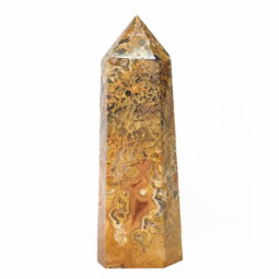 Crazy Lace Agate Terminated Point DS826 | Himalayan Salt Factory