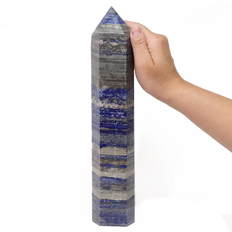 Natural Lapis Lazuli Terminated Point DS837 4 Lapis Lazuli Terminated Point DS837 | Himalayan Salt Factory