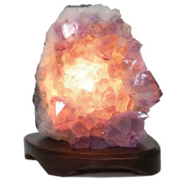 2.74kg Natural Amethyst Crystal Lamp with Timber Base DN262 6 Natural Amethyst Crystal Lamp with Timber Base DN262 | Himalayan Salt Factory