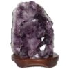 3.15kg Natural Amethyst Crystal Lamp with Timber Base DN283 1 Natural Amethyst Crystal Lamp with Timber Base DN283 / Himalayan salt factory