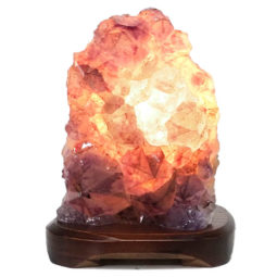 3.22kg Natural Amethyst Crystal Lamp with Timber Base DN286 6 Natural Amethyst Crystal Lamp with Timber Base DN286 | Himalayan Salt Factory