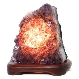 2.921kg Natural Amethyst Crystal Lamp with Timber Base DS851 6 Natural Amethyst Crystal Lamp with Timber Base DS851 | Himalayan Salt Factory