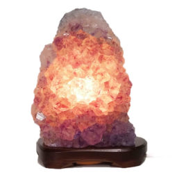 2.64kg Natural Amethyst Crystal Lamp with Timber Base DS853 6 Natural Amethyst Crystal Lamp with Timber Base DS853 | Himalayan Salt Factory