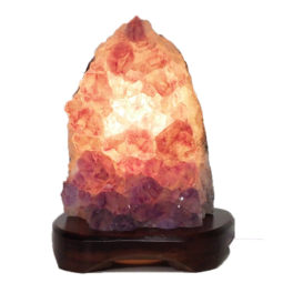1.42kg Natural Amethyst Crystal Lamp with Timber Base DS854 6 Natural Amethyst Crystal Lamp with Timber Base DS854 | Himalayan Salt Factory