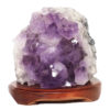 3.34kg Natural Amethyst Crystal Lamp with Timber Base DS856 1 Natural Amethyst Crystal Lamp with Timber Base DS856 | Himalayan Salt Factory