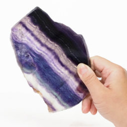 Natural Rainbow Fluorite Polished Slab Plate DS833 | Himalayan Salt Factory