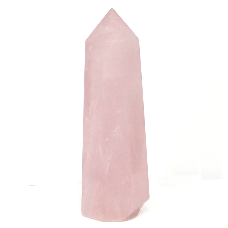 Rose Quartz Terminated Point DS824 5 Natural Rose Quartz Terminated Point DS824 | Himalayan Salt Factory