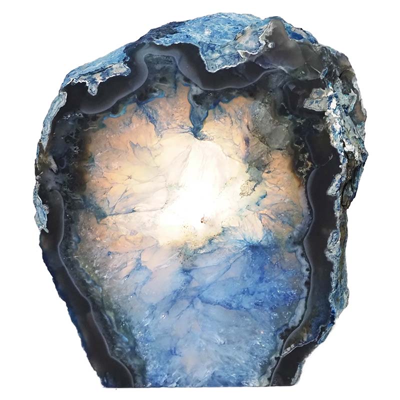 3.08kg Agate Crystal Lamp N572 4 Agate Crystal Lamp N572 | Himalayan Salt Factory