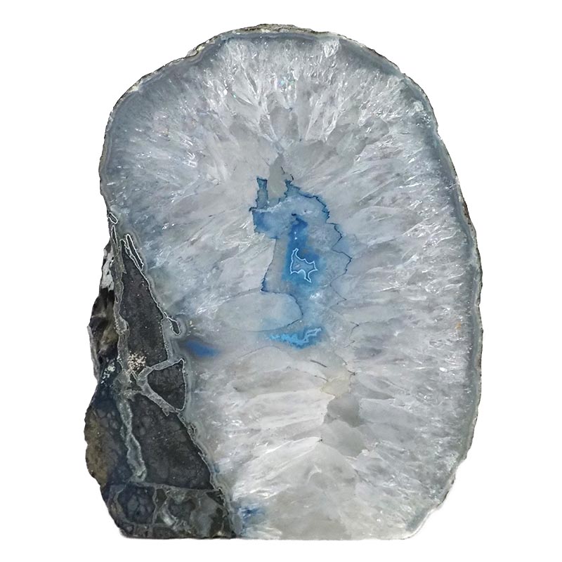 1.87kg Blue Agate Crystal Lamp N573 3 Agate Crystal Lamp N573 | Himalayan Salt Factory