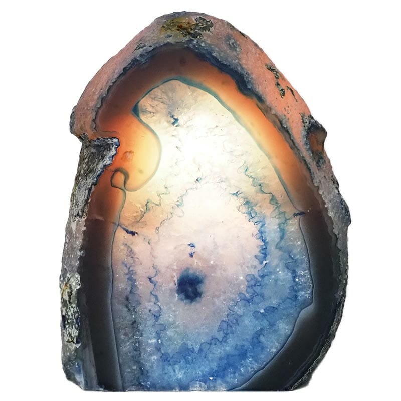 2.35kg Agate Crystal Lamp N578 4 Agate Crystal Lamp N578 | Himalayan Salt Factory