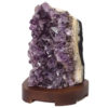 3.38kg Natural Amethyst Crystal Lamp with Timber Base DN311 2 Natural Amethyst Crystal Lamp with Timber Base DN311 | Himalayan Salt Factory