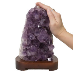 3.16kg Natural Amethyst Crystal Lamp with Timber Base DN316 7 Natural Amethyst Crystal Lamp with Timber Base DN316 | Himalayan Salt Factory