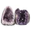 2.03kg Amethyst Polished Crystal Geode Specimen Set 2 Pieces DN395 2 2.18kg Amethyst Polished Crystal Geode Specimen Set 2 Pieces DN395 | Himalayan Salt Factory