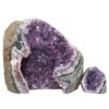 3.03kg Amethyst Polished Crystal Geode Specimen Set 2 Pieces DN376 1 Amethyst Polished Crystal Geode Specimen Set 2 Pieces DN376 | Himalayan Salt Factory
