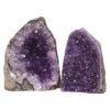 2.47kg Amethyst Crystal Geode Specimen Set 2 Pieces DN377 1 Amethyst Polished Crystal Geode Specimen Set 2 Pieces DN377 | Himalayan Salt Factory