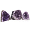 1.95kg Amethyst Polished Crystal Geode Specimen Set 3 Pieces DN437 1 Amethyst Polished Crystal Geode Specimen Set 2 Pieces DN437 | Himalayan Salt Factory