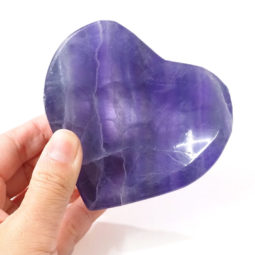 Natural Rainbow Fluorite Heart Bowl S971 8 Natural Rainbow Fluorite Heart Bowl S971 | Himalayan Salt Factory