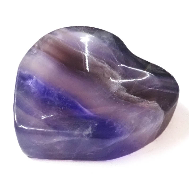 Natural Rainbow Fluorite Heart Bowl S972 6 Natural Rainbow Fluorite Heart Bowl S972 | Himalayan Salt Factory