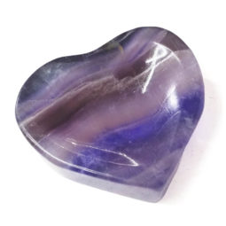 Natural Rainbow Fluorite Heart Bowl S972 | Himalayan Salt Factory