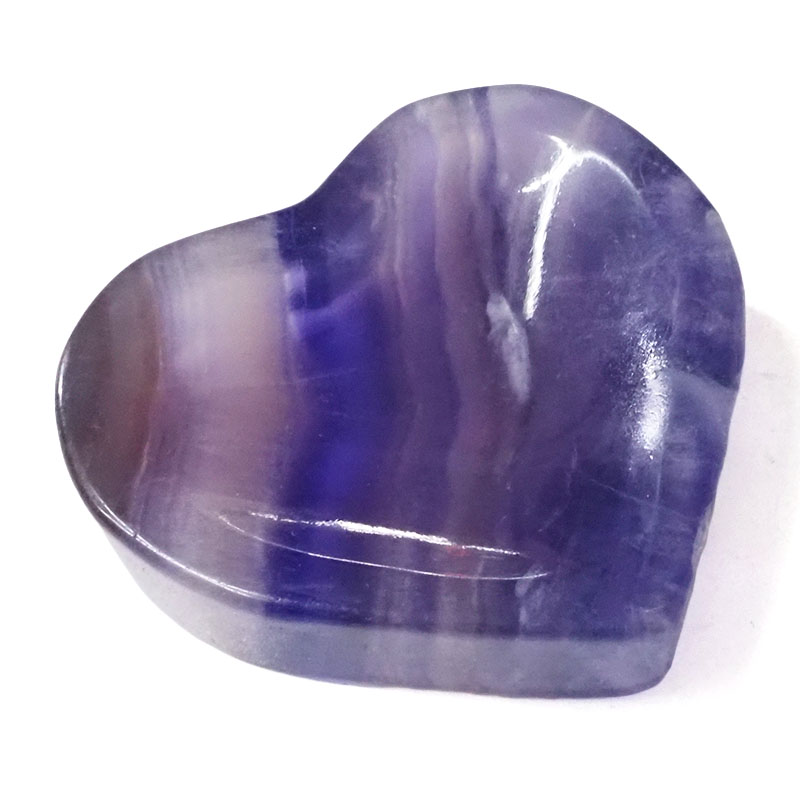 Natural Rainbow Fluorite Heart Bowl S974 3 Natural Rainbow Fluorite Heart Bowl S974 | Himalayan Salt Factory