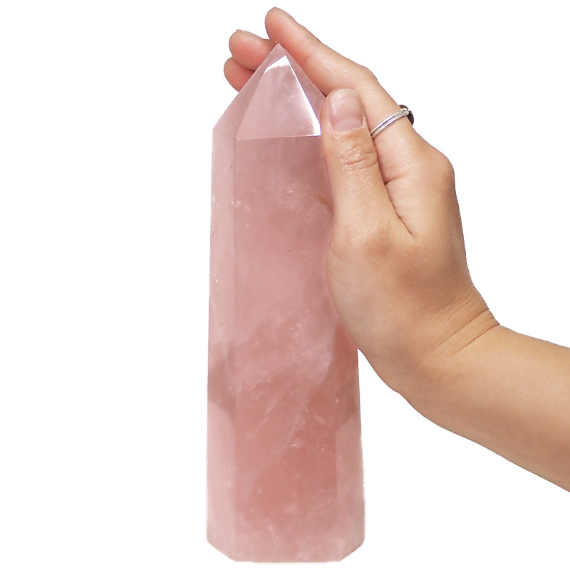 Rose Quartz Terminated Point DN357 4 Rose Quartz Terminated Point DN357 | Himalayan Salt Factory