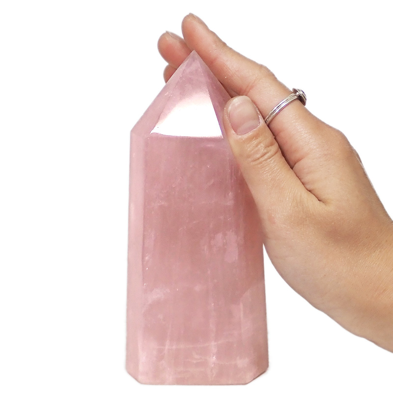 Rose Quartz Terminated Point DN363 4 Rose Quartz Terminated Point DN363 | Himalayan Salt Factory