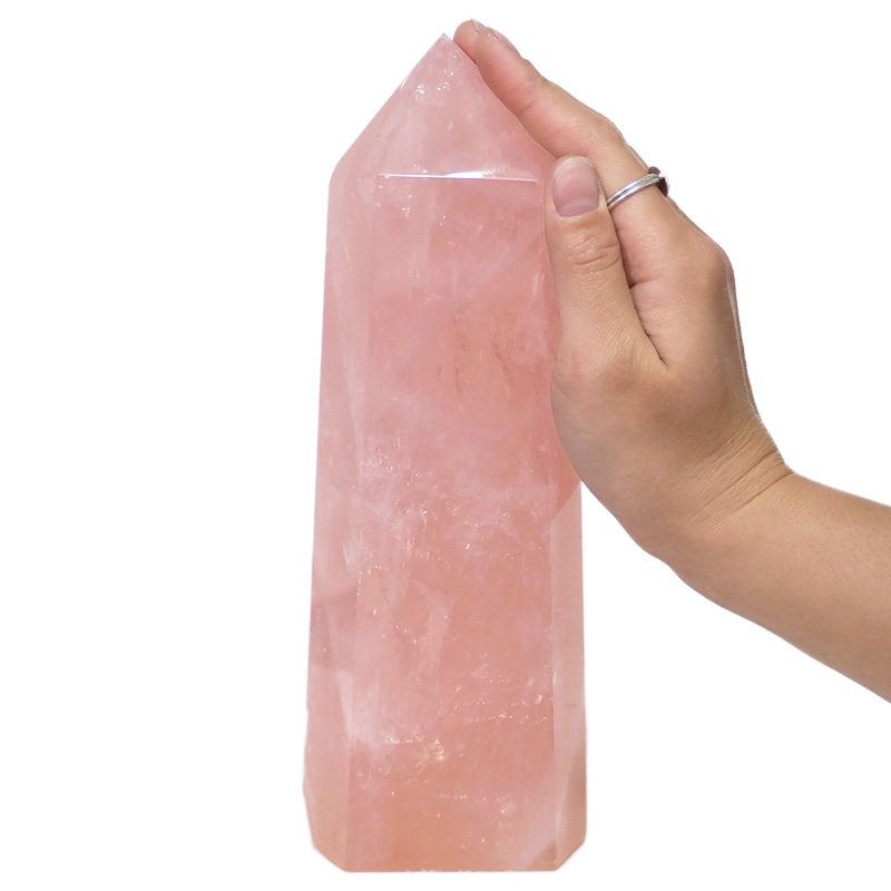Rose Quartz Terminated Point DN364 4 Rose Quartz Terminated Point DN364 | Himalayan Salt Factory