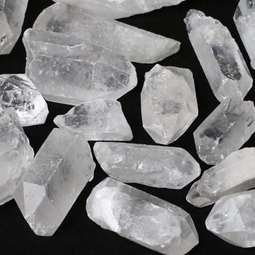 0.5kg Clear Quartz Crystal Terminated Point Rough Parcel | Himalayan Salt Factory
