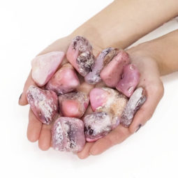 500g Pink Opal Tumbled Stone Parcel | Himalayan Salt Factory